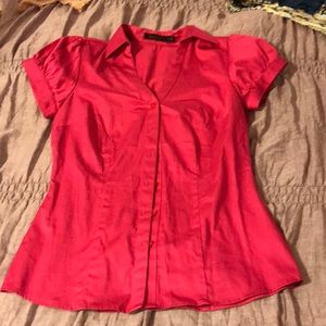 Pink button down shirt